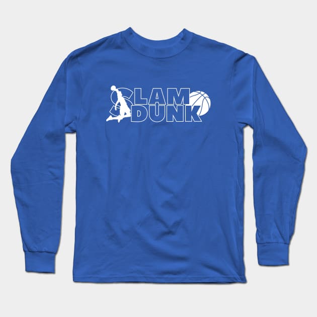 Slam Dunk (white) Long Sleeve T-Shirt by lents